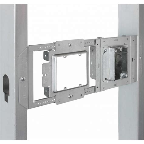 electrical box bracing stud|metal stud box brackets.